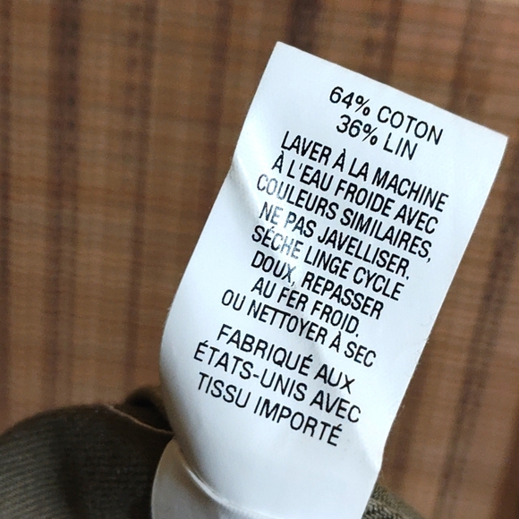 Nili Lotan Cambre Jacket Medium Cotton/Linen Blend Army Green Utility Military - Picture 5 of 7